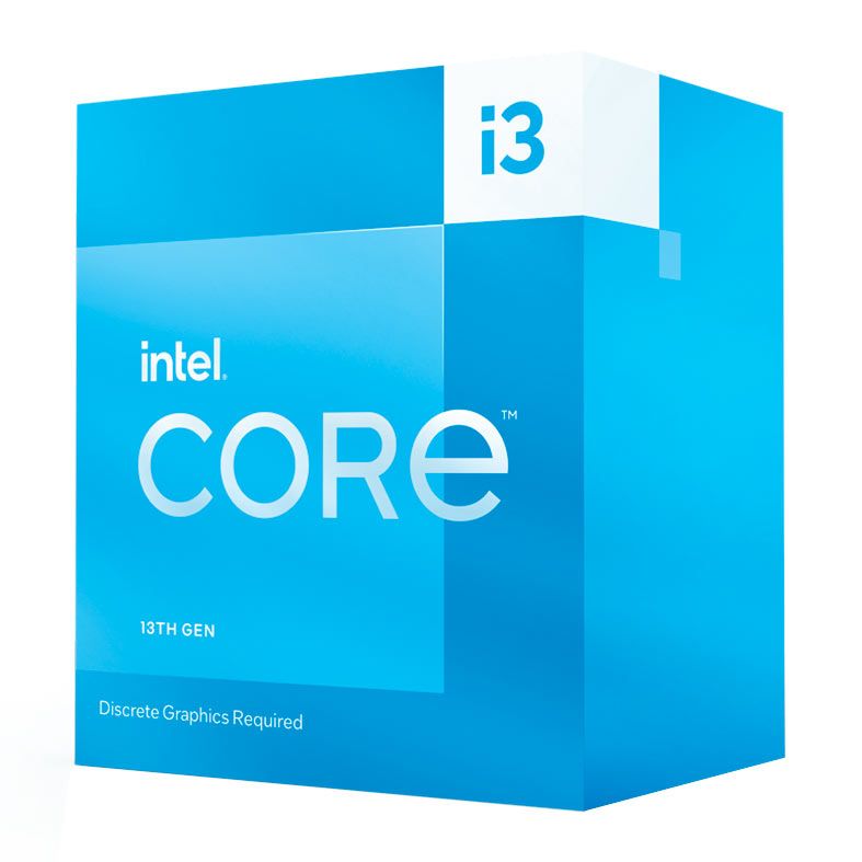 Processador Intel Core I3-13100F, 4-Core, 8-Threads, 3.4GHz (4.5GHz Turbo), Cache 12MB, LGA1700, BX8071513100F-BR