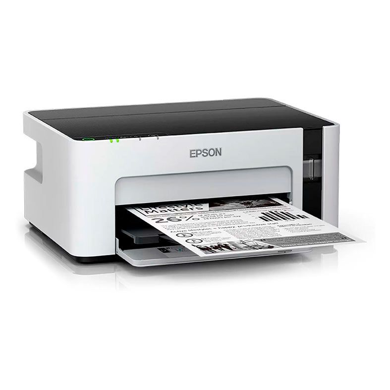 Impressora Epson EcoTank M1120,  Wireless, Wi-Fi, Bivolt, Branca, C11CG96302