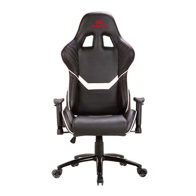 Cadeira Gamer Redragon Coeus C201, Preta e Branca, C201-BW