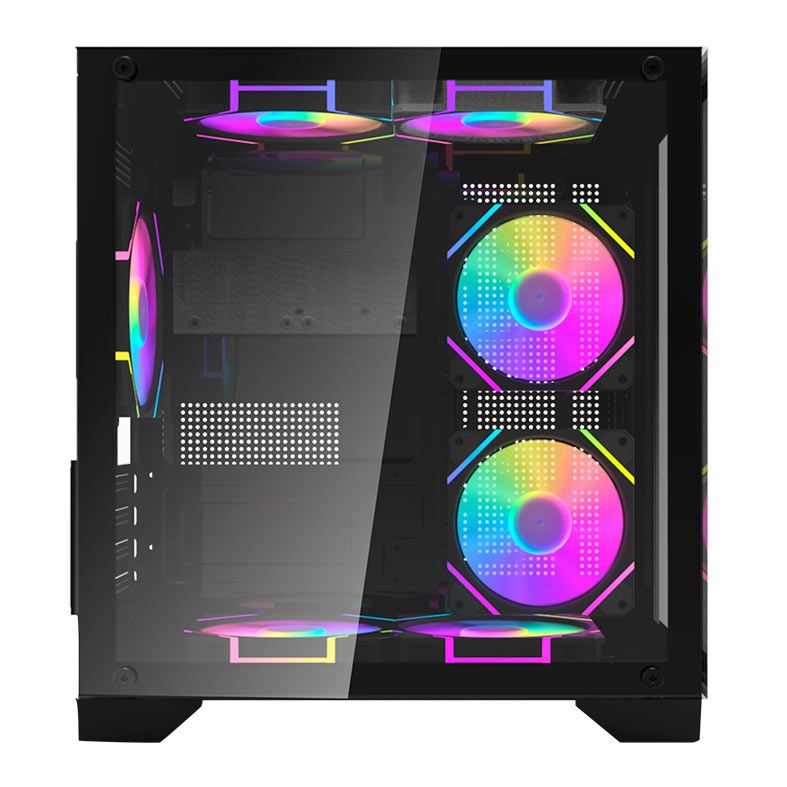 Gabinete Gamer Aigo C270, Mini-Tower, Lateral de Vidro, Preto, C270-BK