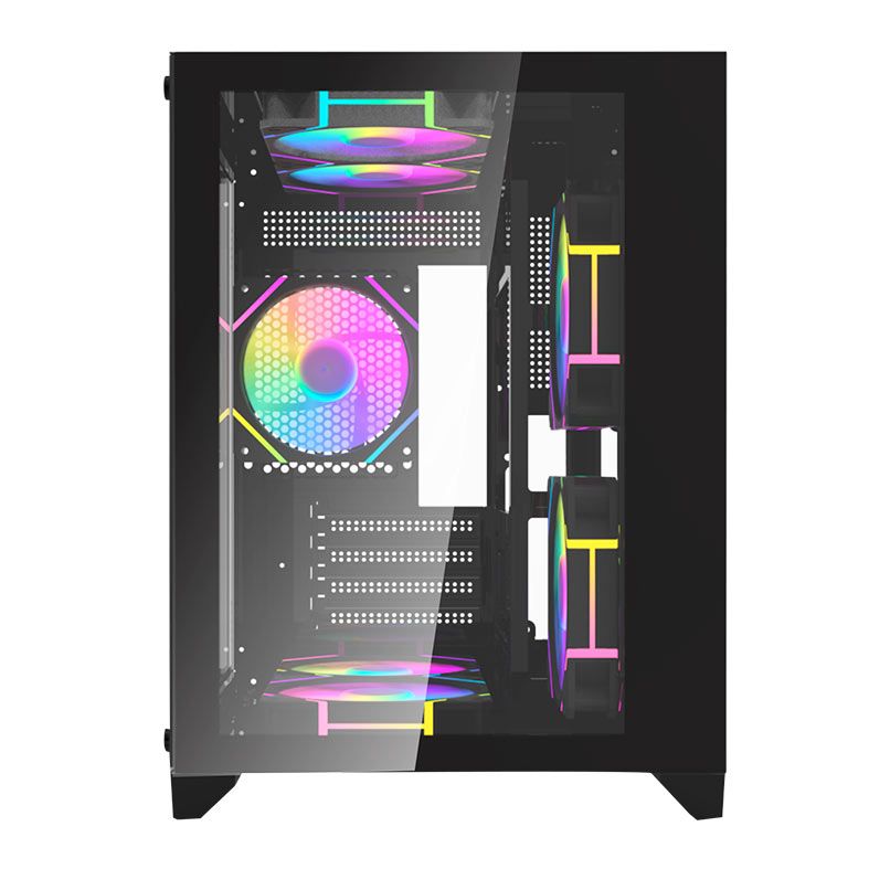 Gabinete Gamer Aigo C270, Mini-Tower, Lateral de Vidro, Preto, C270-BK