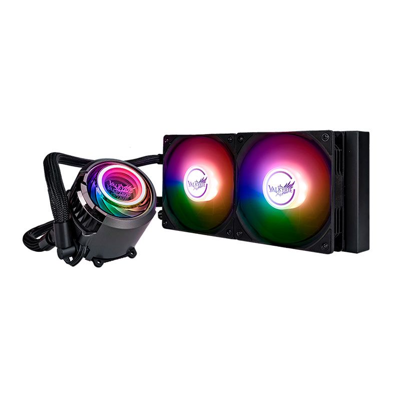 Water Cooler Valkyrie Jarn C280, RGB, 280mm, Preto, C280-RGB-BLK