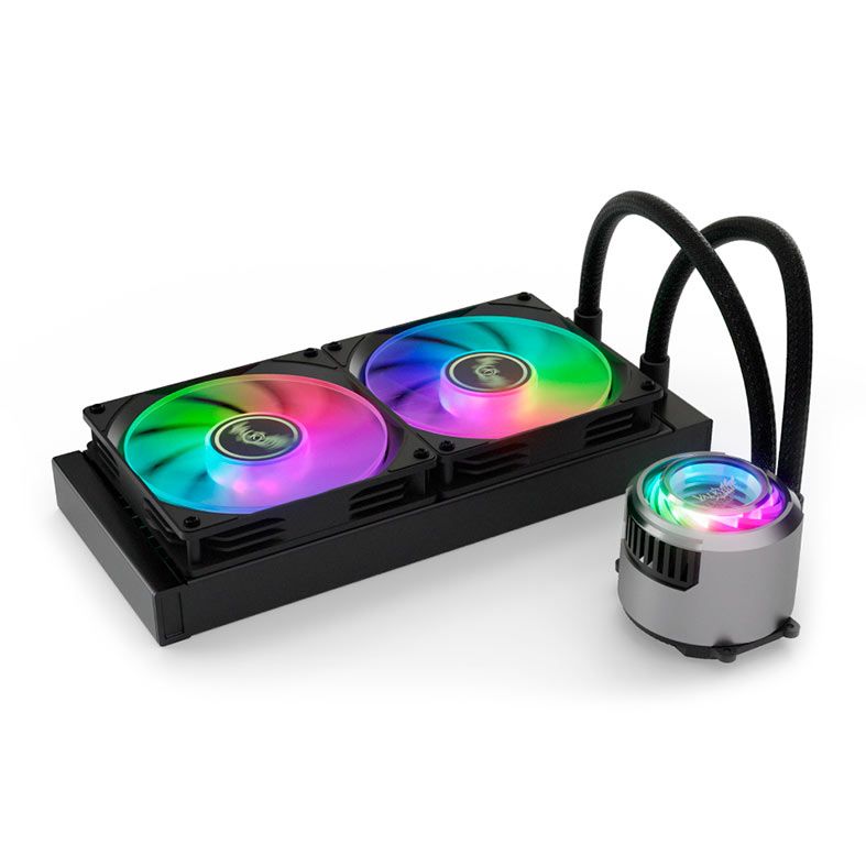 Water Cooler Valkyrie Jarn C280, RGB, 280mm, Preto, C280-RGB-BLK