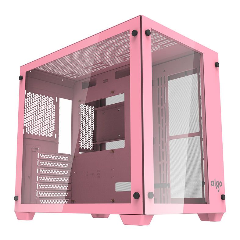 Gabinete Gamer Aigo Darkflash C285, Mid-Tower, Lateral de Vidro, Rosa, C285-RS