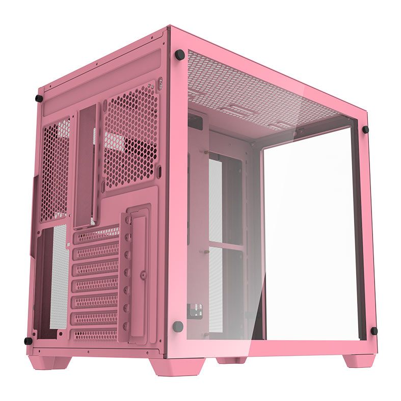 Gabinete Gamer Aigo Darkflash C285, Mid-Tower, Lateral de Vidro, Rosa, C285-RS