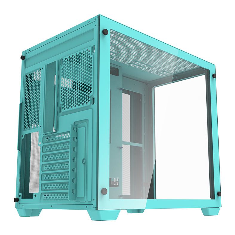 Gabinete Gamer Aigo Darkflash C285, Mid-Tower, Lateral de Vidro, Verde, C285-VD