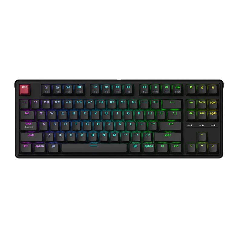 Teclado Mecanico Keychron C3 Pro 8K, RGB, USB, Switch Super Banana, Preto, C3PX-H4