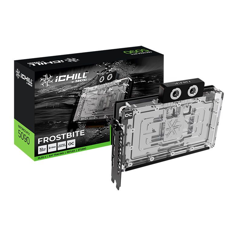 Placa de Video INNO3D GeForce RTX 5090 Ichill Frostbite, 32GB