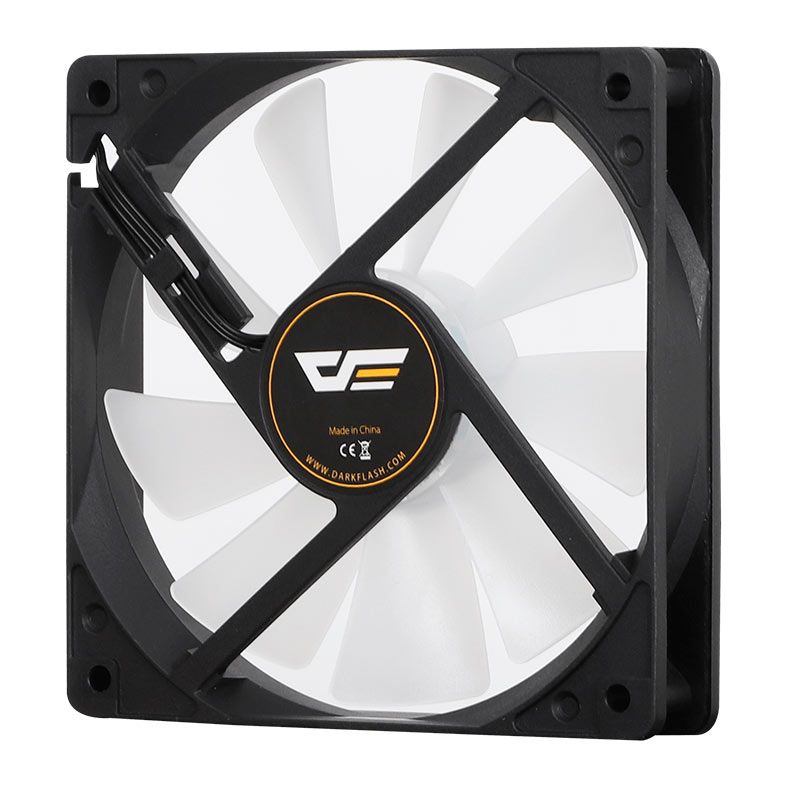 Kit Ventoinhas Aigo Darkflash C7, Rainbow, 3x120mm, Preto, C7-RBW-3BK