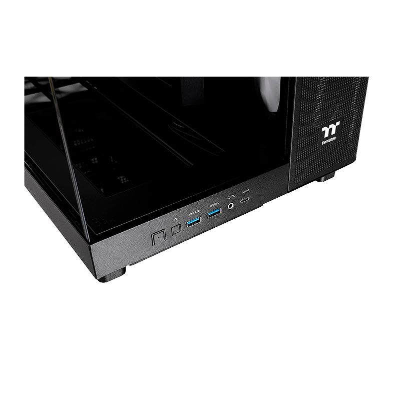 Gabinete Gamer Thermaltake View 380 XL TG, ARGB, Mid-Tower, Lateral De Vidro, Preto, CA-11E-00M1WN- 00