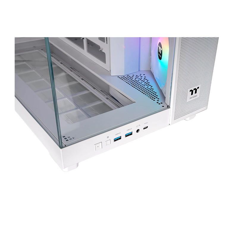 Gabinete Gamer Thermaltake View 380 XL TG, ARGB, Mid-Tower, Lateral De Vidro, Branco, CA-11E-00M6WN- 00