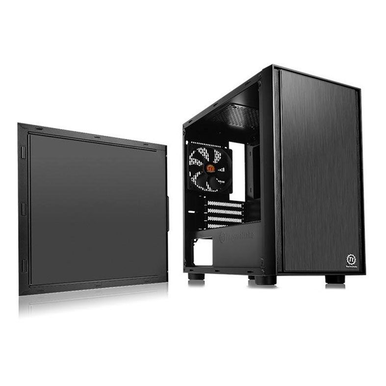Gabinete Thermaltake Versa H17 Preto Lateral SEM Acrilico, CA-1J1-00S1NN-00