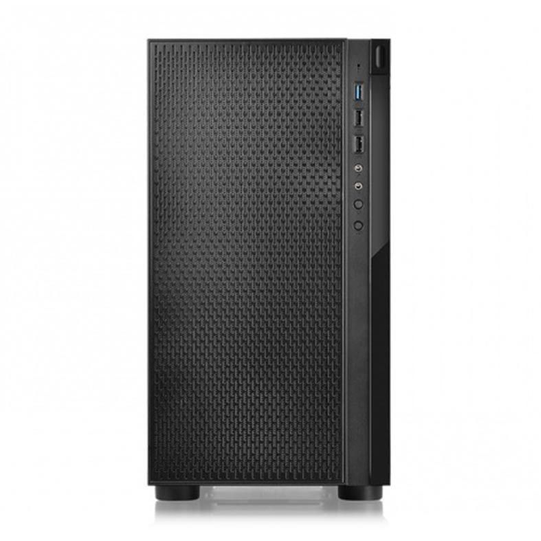 Gabinete Thermaltake Versa H18 TG Preto Lateral Vidro Temp, CA-1J4-00S1WN-01