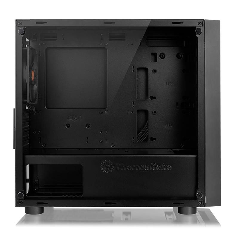 Gabinete Thermaltake Versa H18 TG Preto Lateral Vidro Temp, CA-1J4-00S1WN-01