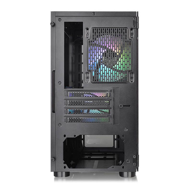 Gabinete Thermaltake V150 TG Mesh, ARGB, Mini-Tower, Lateral Vidro, Com 3 Fans, Preto, CA-1R1-00S1WN-02