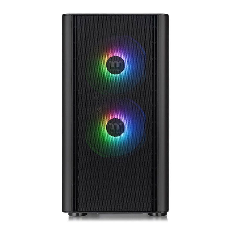 Gabinete Thermaltake V150 TG Mesh, ARGB, Mini-Tower, Lateral Vidro, Com 3 Fans, Preto, CA-1R1-00S1WN-02
