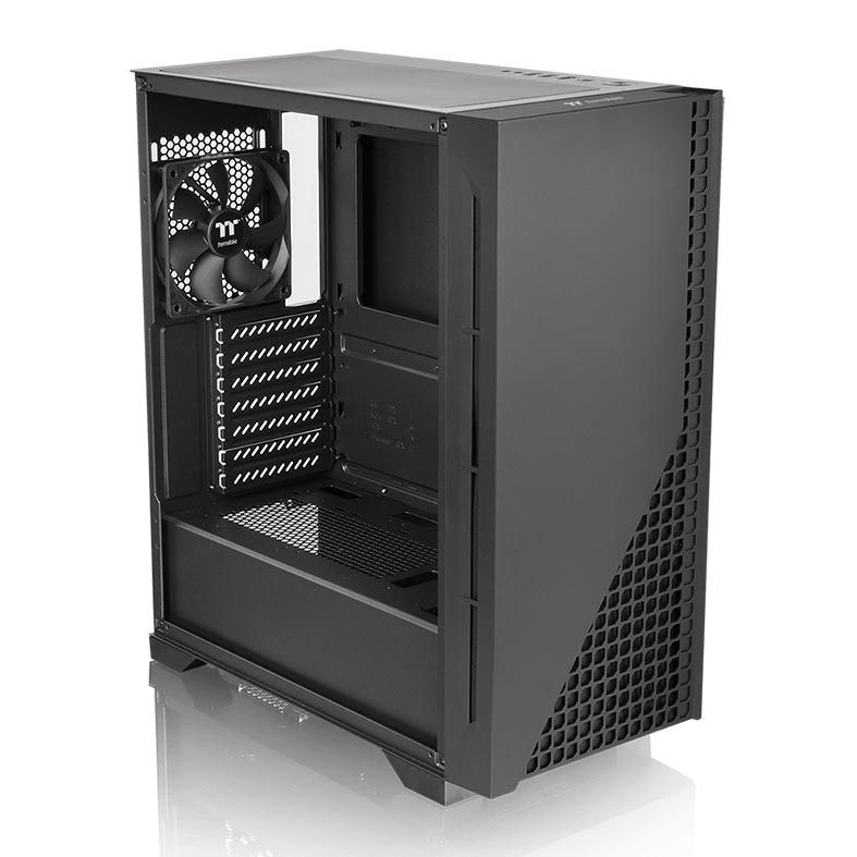 Gabinete Thermaltake H330 TG Preto Lateral Vidro Temp, CA-1R8-00M1WN-00