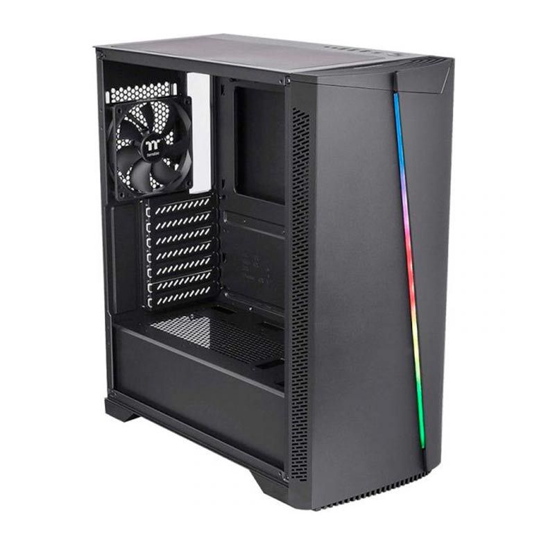 Gabinete Thermaltake H350 TG RGB Preto Lateral Vidro Temp, CA-1R9-00M1WN-00