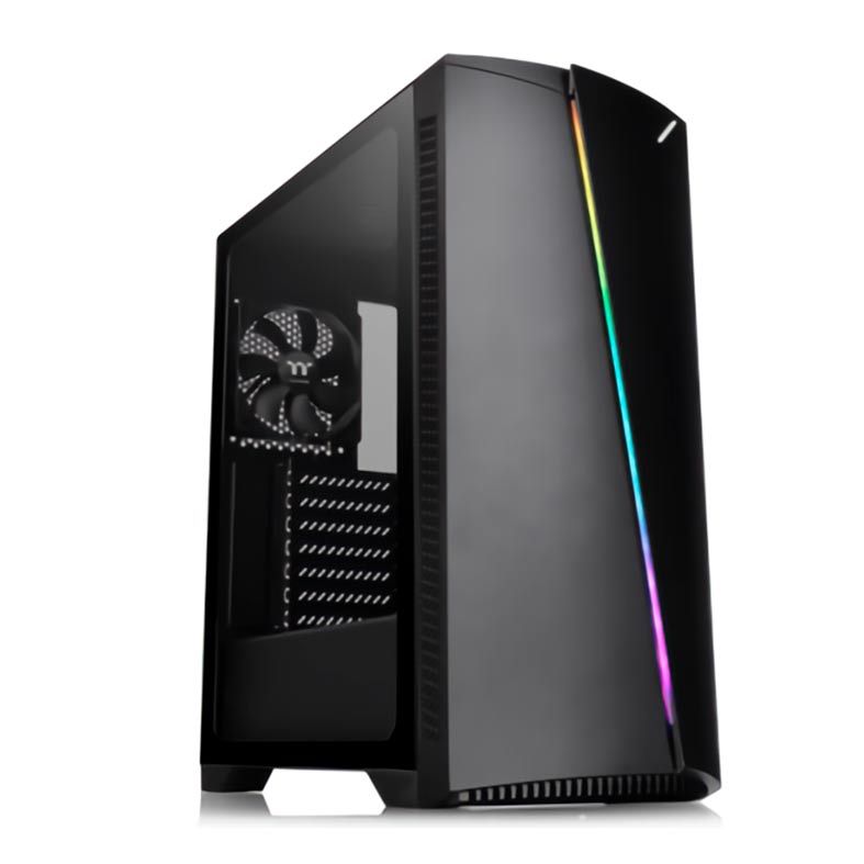 Gabinete Thermaltake H350 TG RGB Preto Lateral Vidro Temp, CA-1R9-00M1WN-00