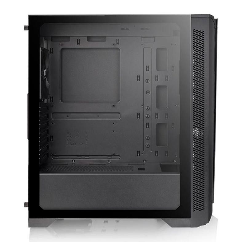 Gabinete Thermaltake H350 TG RGB Preto Lateral Vidro Temp, CA-1R9-00M1WN-00