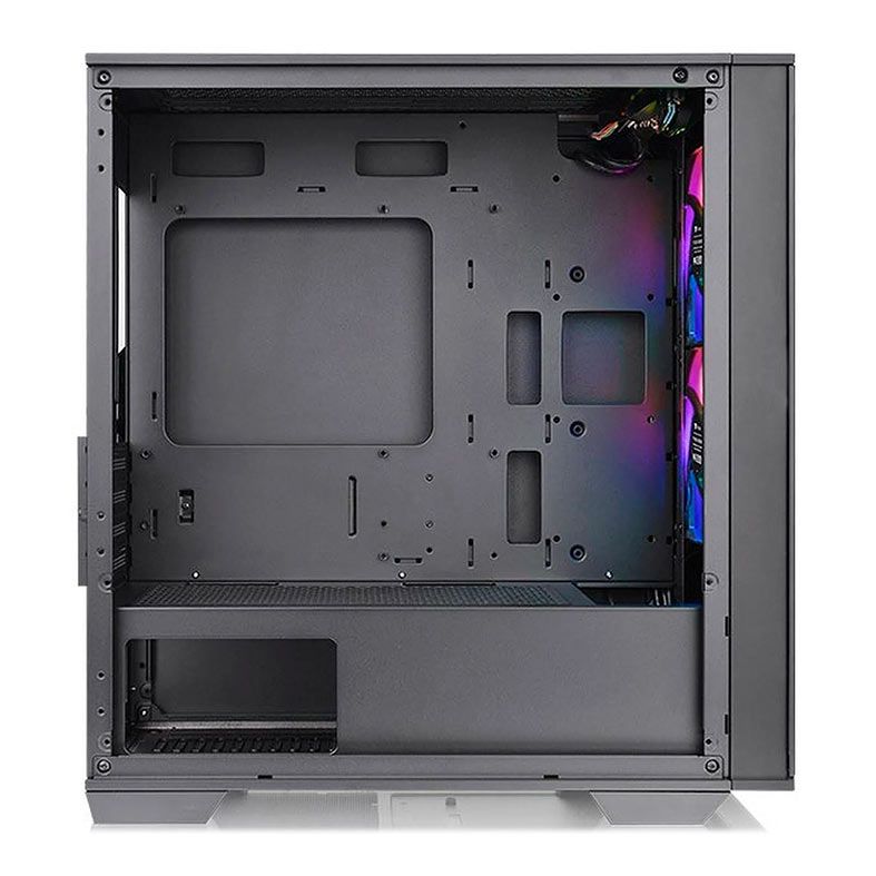 Gabinete Gamer Thermaltake Divider 170 TG, ARGB, Mini-Tower, Lateral de Vidro, Com 2 Fans, Preto, CA-1S4-00S1WN-00