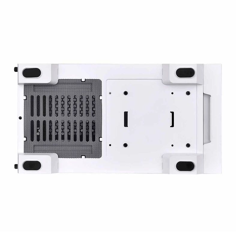 Gabinete Gamer Thermaltake Divider 170 TG, ARGB, Mini-Tower, Lateral de Vidro, Com 2 Fans, Branco e Preto, CA-1S4-00S6WN-00