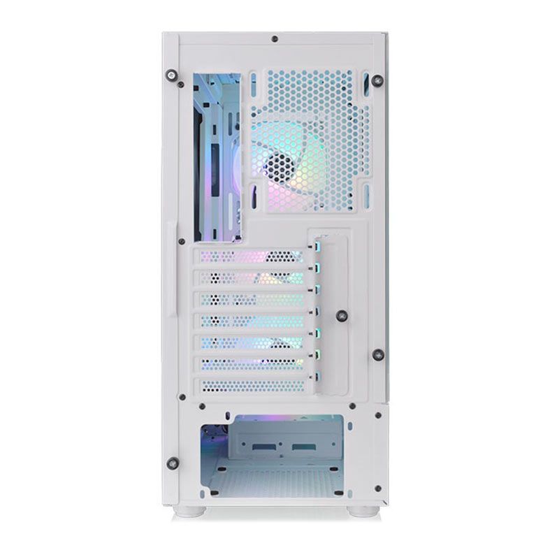 Gabinete Gamer Thermaltake View 200 TG, ARGB, Mid-Tower, Lateral de Vidro, Com 3 Fans, Branco, CA-1X3-00M6WN-00
