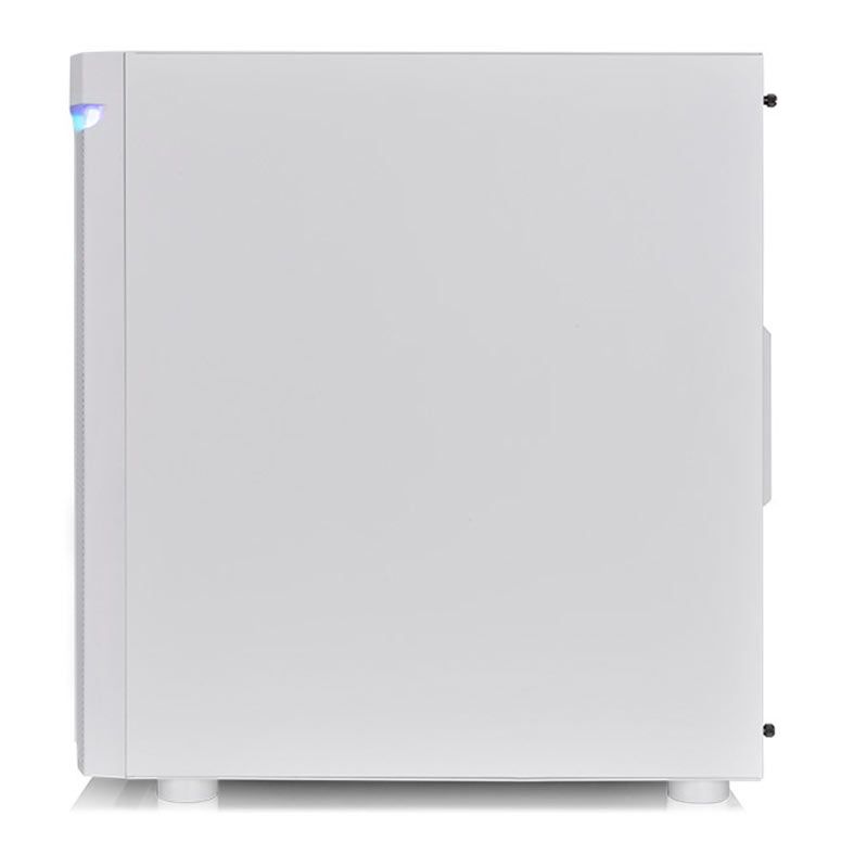Gabinete Gamer Thermaltake H590 TG, ARGB, Mid-Tower, Lateral de Vidro, Com 1 Fan, Branco, CA-1X4-00M6WN-00
