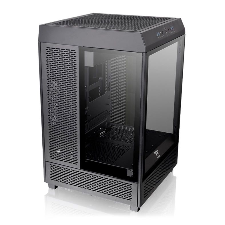 Gabinete Gamer Thermaltake The Tower 500, Mid-Tower, Lateral de Vidro, Com 2 Fans, Preto, CA-1X1-00M1WN-00