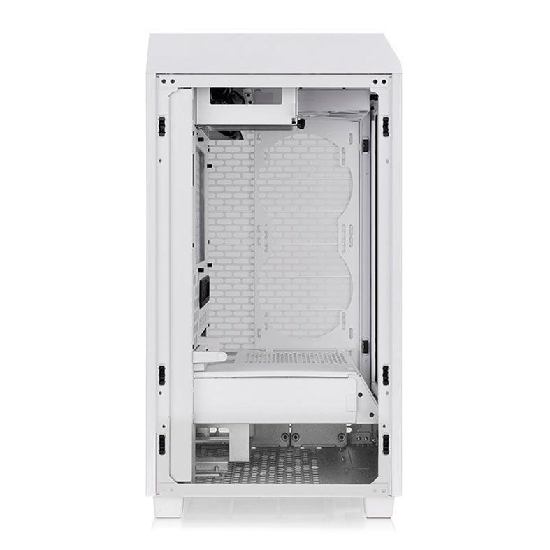 Gabinete Gamer Thermaltake The Tower 200 Snow Edition, Mini-Tower, Lateral de Vidro, Com 2 Fans, Branco, CA-1X9-00S6WN-00