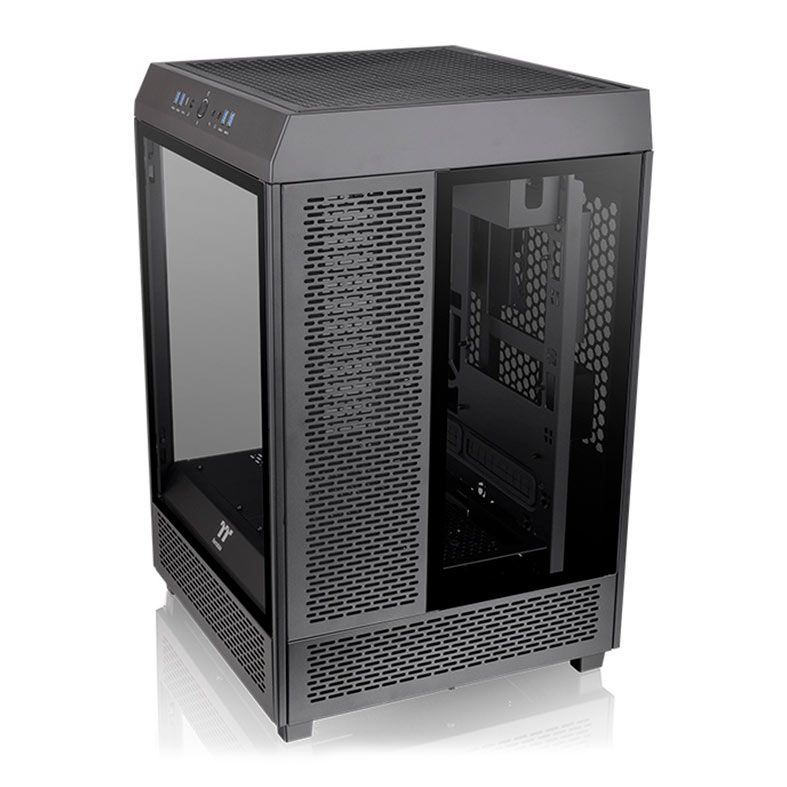 Gabinete Gamer Thermaltake The Tower 500, Mid-Tower, Lateral de Vidro, Com 2 Fans, Preto, CA-1X1-00M1WN-00