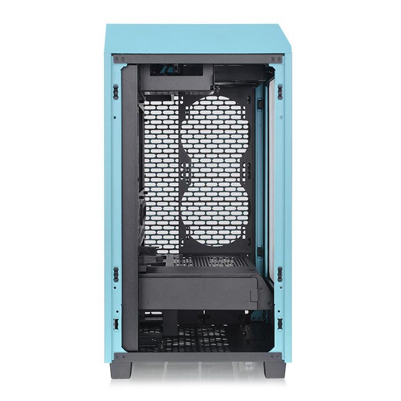 Gabinete Gamer Thermaltake The Tower 200 Turquoise Edition, Mini-Tower, Lateral de Vidro, CA-1X9-00SBWN-00