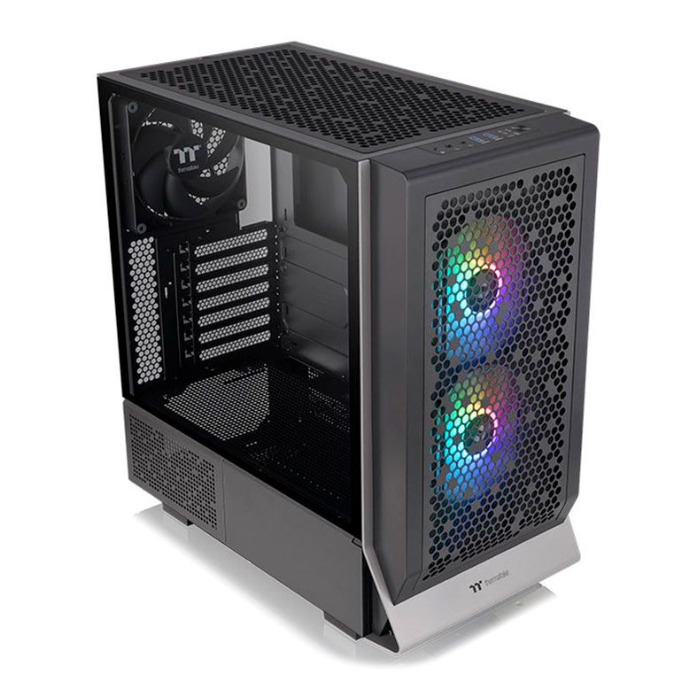 Gabinete Gamer Thermaltake Ceres 300 TG ARGB, Lateral de Vidro, Com 3 Fans, Preto, CA-1Y2-00M1WN-00