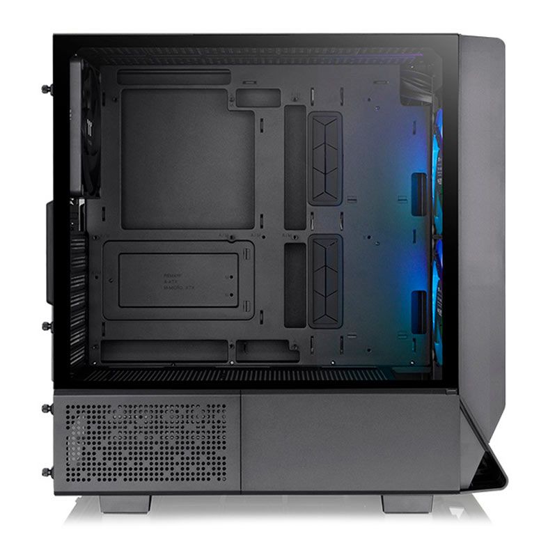Gabinete Gamer Thermaltake Ceres 330 TG ARGB, Mid-Tower, Lateral de Vidro, Com 3 Fans, Preto, CA-1Y2-00M1WN-01