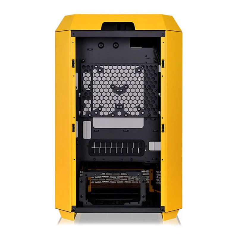 Gabinete Thermaltake The Tower 300 Bumblebee Edition, ARGB, Mid-Tower, Lateral de Vidro, Com 2 Fans, CA-1Y4-00S4WN-00