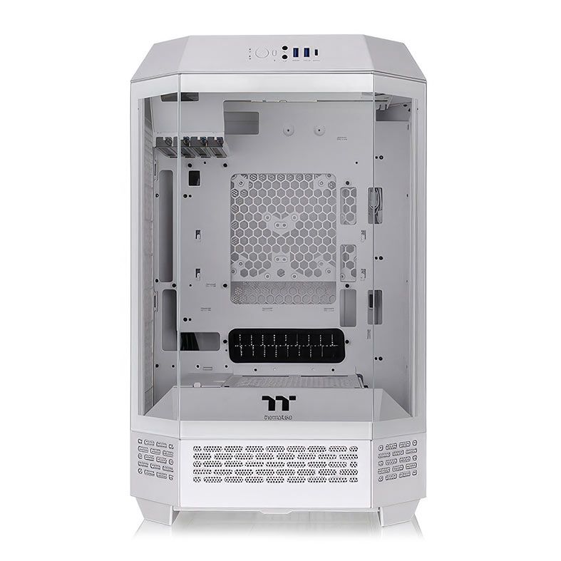 Gabinete Gamer Thermaltake The Tower 300 Snow Edition, Mini-Tower, Lateral de Vidro, Com 2 Fans, Branco, CA-1Y4-00S6WN-00