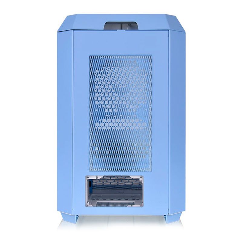 Gabinete Gamer Thermaltake The Tower 300 Hydrangea, Mini-Tower, Lateral de Vidro, Com 2 Fans, Azul, CA-1Y4-00SFWN-00
