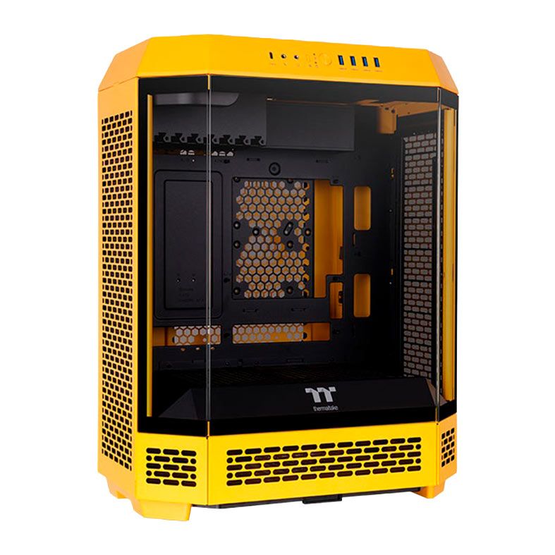 Gabinete Gamer Thermaltake The Tower 600 Bumblebee, Mid-Tower, Lateral De Vidro, Amarelo, CA-1Z1-00M4WN-00