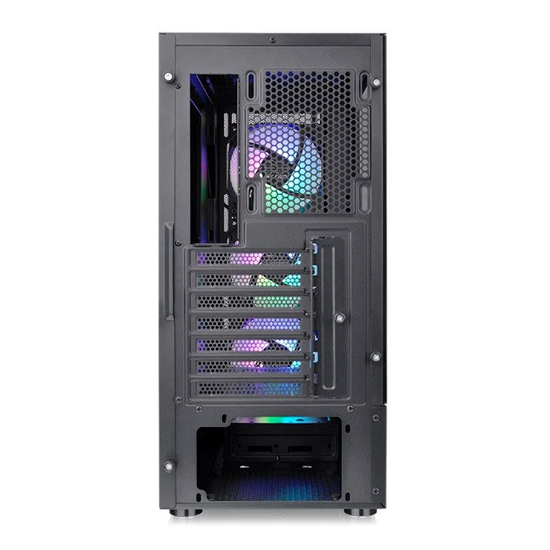 Gabinete Gamer Thermaltake S200 TG ARGB, Lateral de Vidro, Com 4 Fans e Com Fonte 650W, Preto, CA-3X2-65M1WZ-00