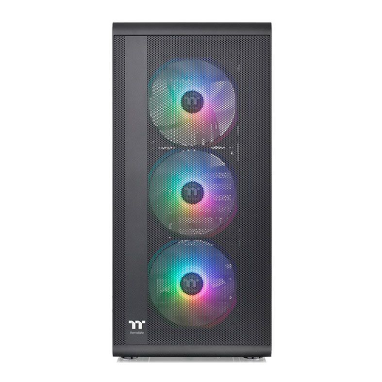 Gabinete Gamer Thermaltake S200 TG ARGB, Lateral de Vidro, Com 4 Fans e Com Fonte 650W, Preto, CA-3X2-65M1WZ-00