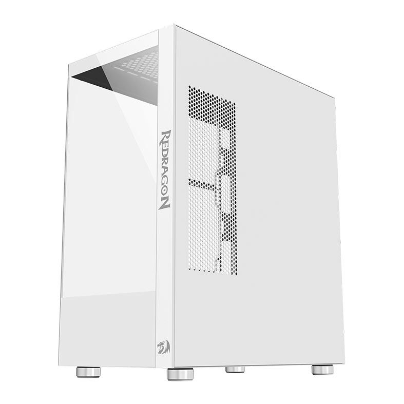 Gabinete Gamer Redragon Reflect, Mid-Tower, Lateral de Vidro, Branco, CA-601W