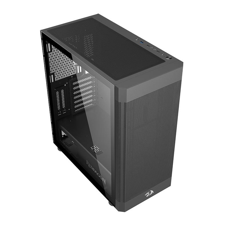 Gabinete Gamer Redragon Aeroglass, Mid-Tower, Lateral de Vidro, Preto, CA-602B