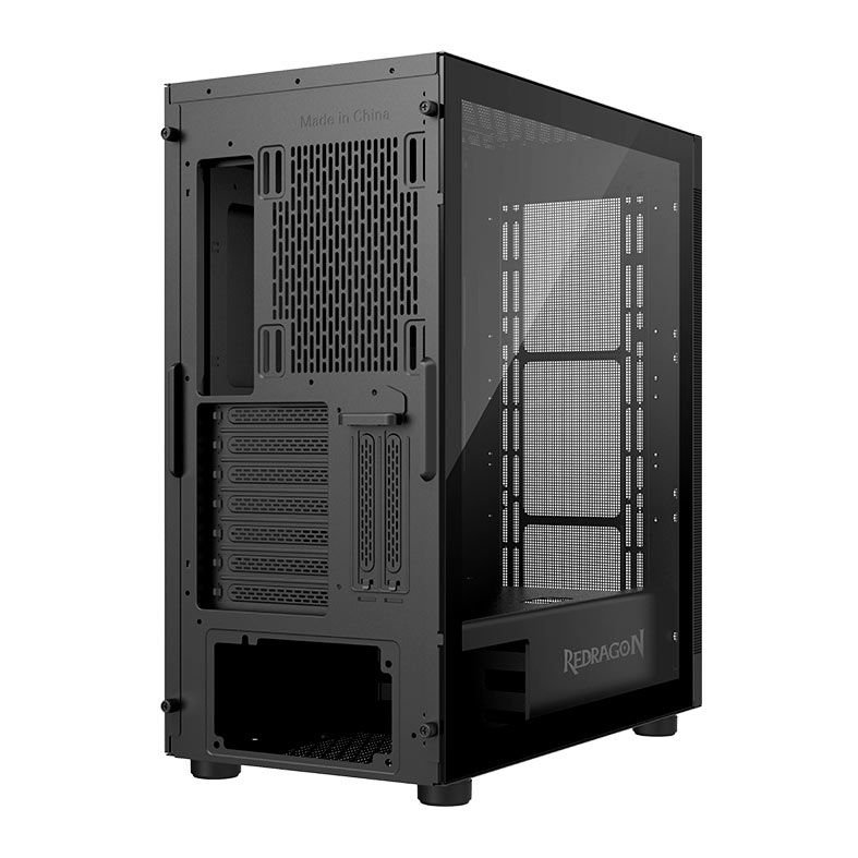 Gabinete Gamer Redragon Aeroglass, Mid-Tower, Lateral de Vidro, Preto, CA-602B