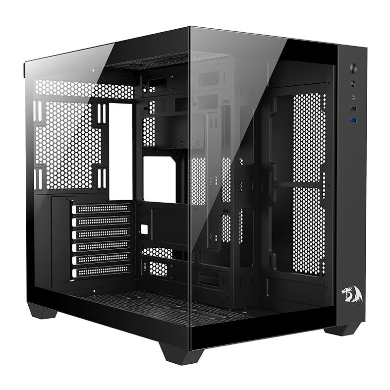 Gabinete Gamer Redragon Wideload Lite, Mid-Tower, Lateral de Vidro, Preto, CA-604B
