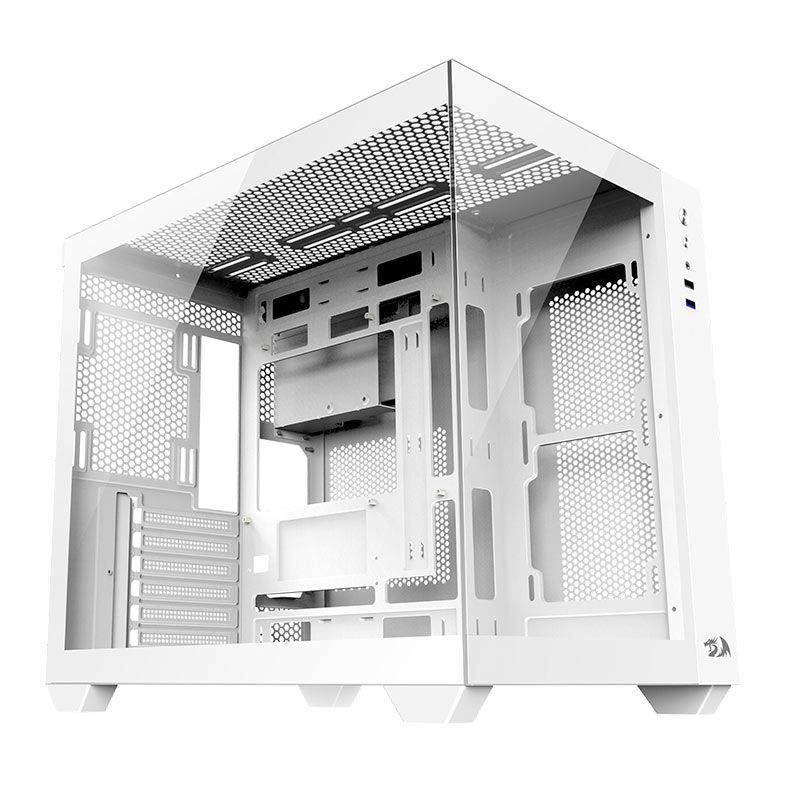 Gabinete Gamer Redragon Wideload Lite, Mid-Tower, Lateral de Vidro, Branco, CA-604W
