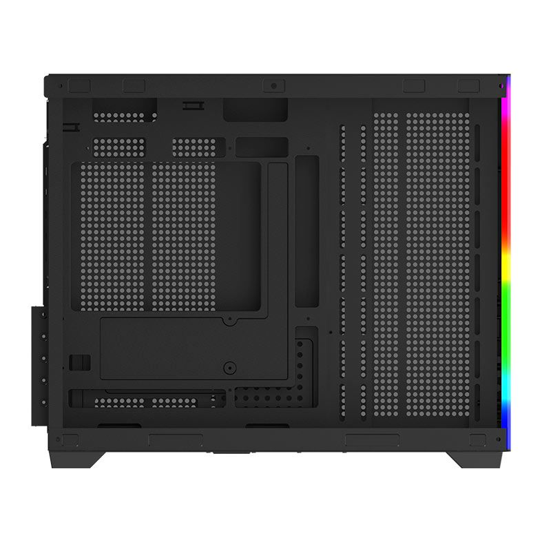 Gabinete Gamer Redragon Wideload Mini Lite, RGB, Mini-Tower, Lateral de Vidro, Preto, CA-611B