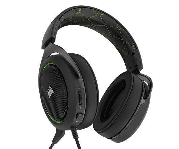 Headset Corsair Raptor HS50 Preto Verde PC Xbox CA 9011171 NA