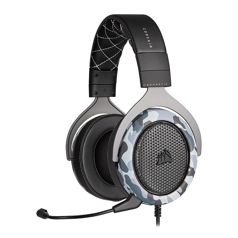 Headset Gamer Corsair HS60 Haptic, Drivers 50mm, Camuflado, CA-9011225-NA