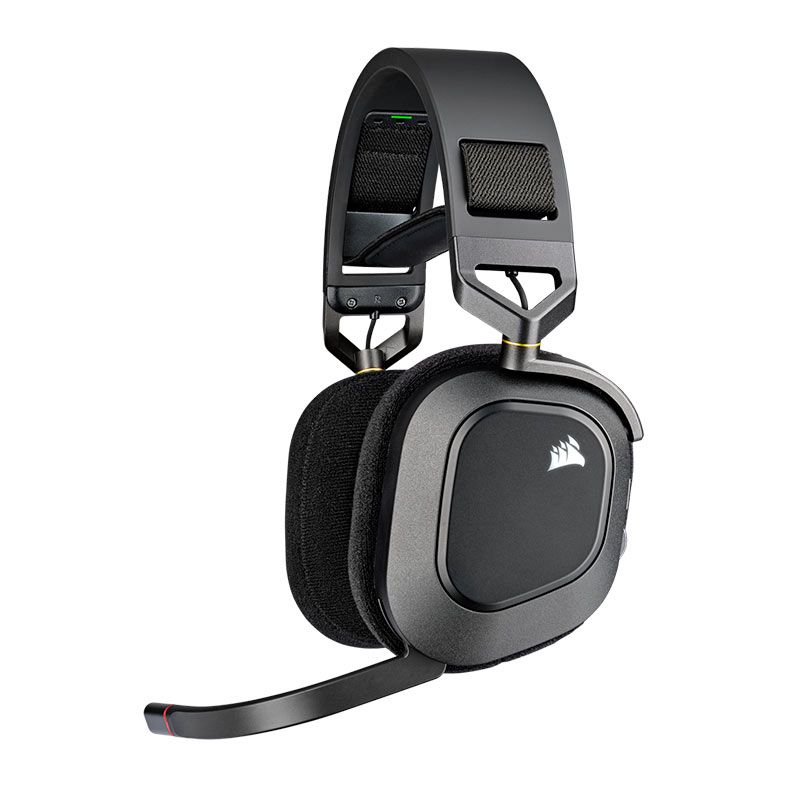 Headset Gamer Corsair HS80 Wireless, RGB, Drivers 50mm, Preto, CA-9011235-NA