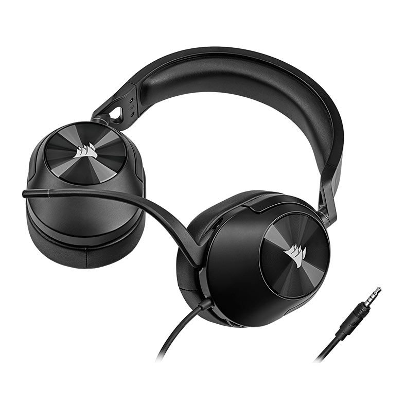 Headset Gamer Corsair HS55 Stereo, Drivers 50mm, Preto, CA-9011260-NA